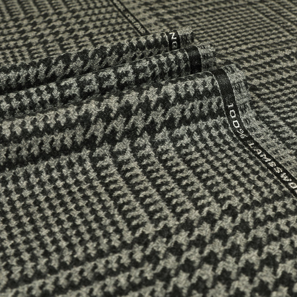 Oversized Glen Check Wool Coating