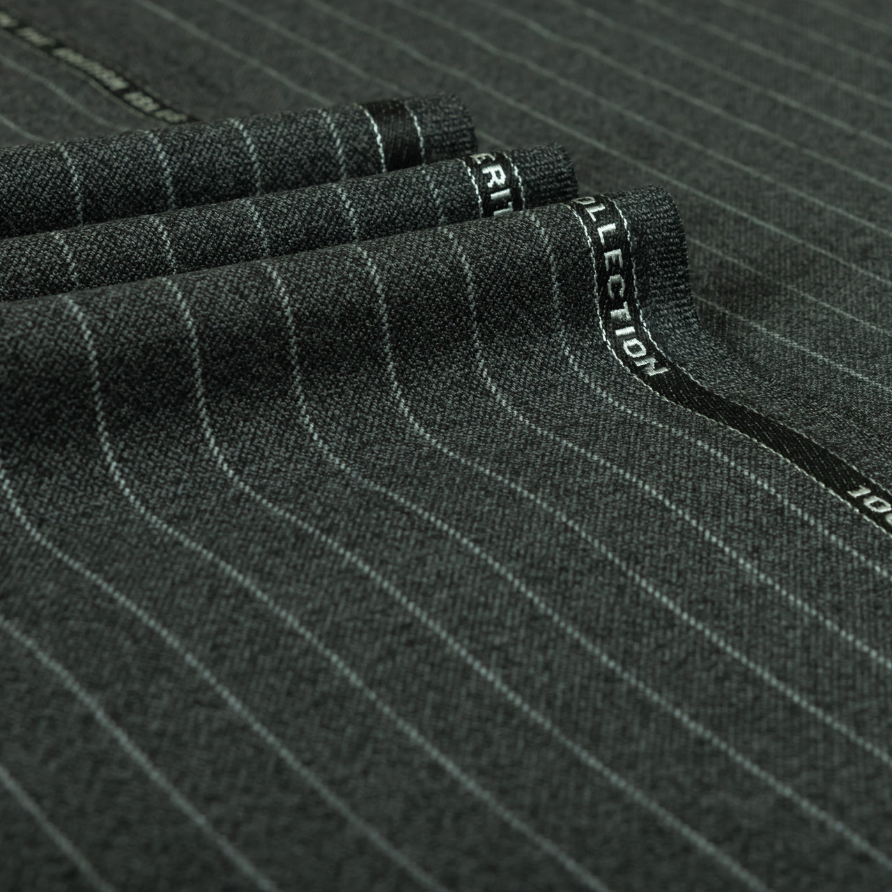 Heritage Twist - Gangster Stripe 100% Merino Wool Mid Weight Suiting