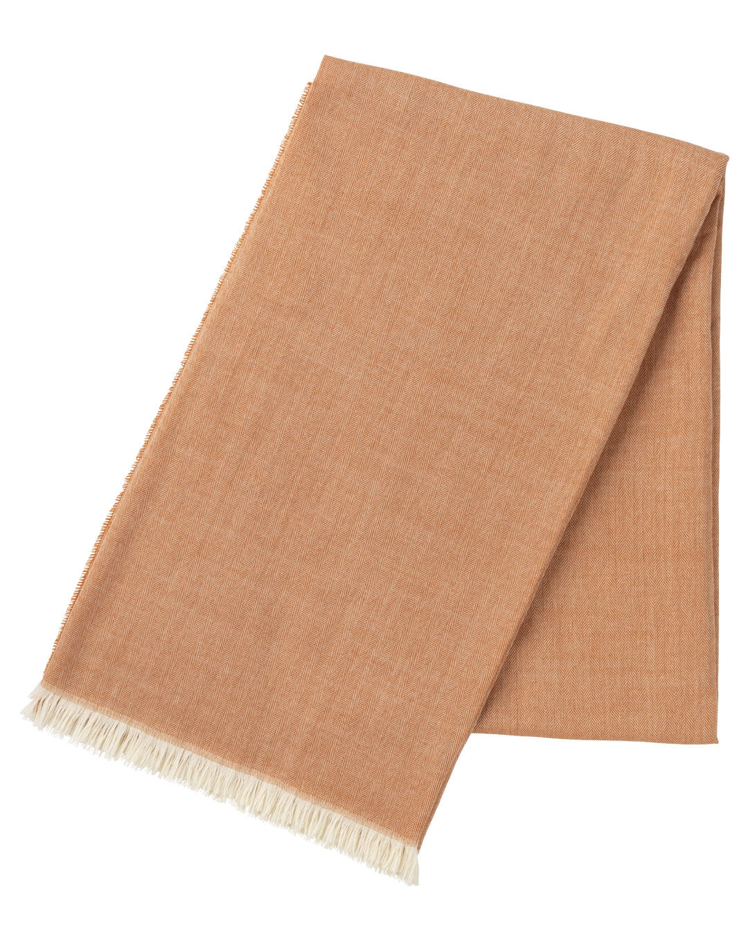 Escorial Herringbone Featherweight Stole - Apricot