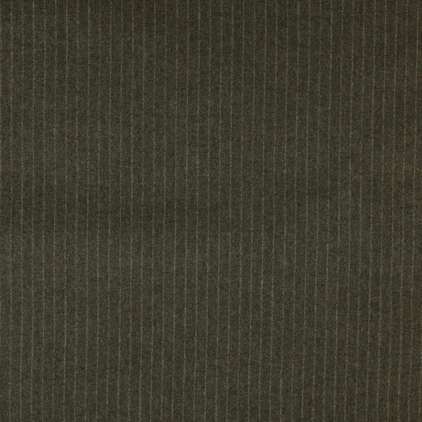 Oxbridge Flannel - Narrow Chalk Stripe Super 120's Wool Flannel