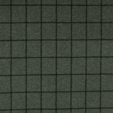Bold Windowpane Suiting Cloth Check Super 120's Wool Flannel