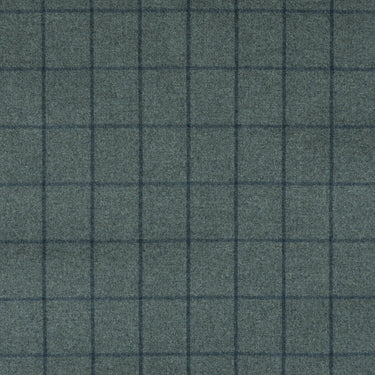 Bold Windowpane Suiting Fabric Check Super 120's Wool Flannel