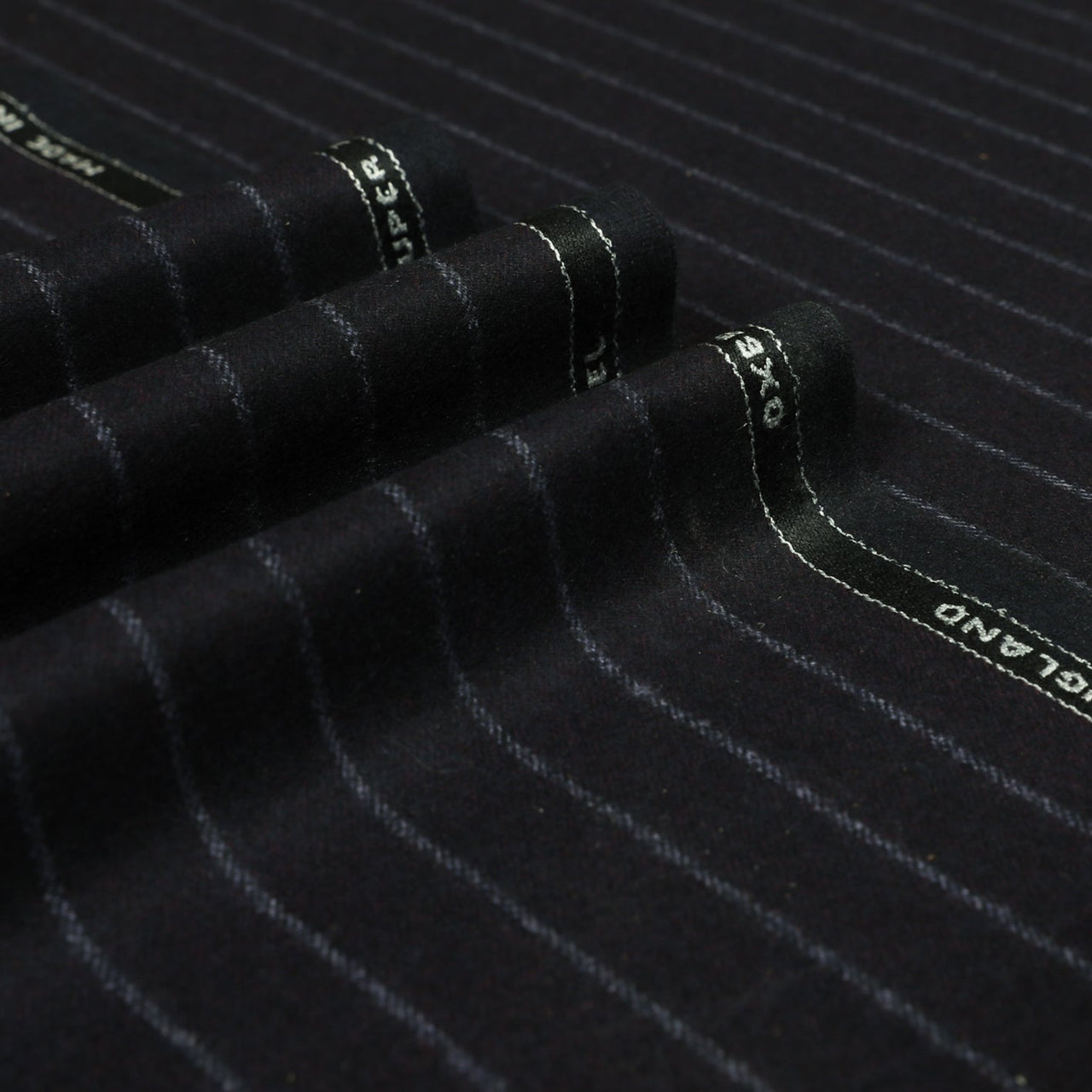Wide Chalk Stripe Super 120's Wool Flannel