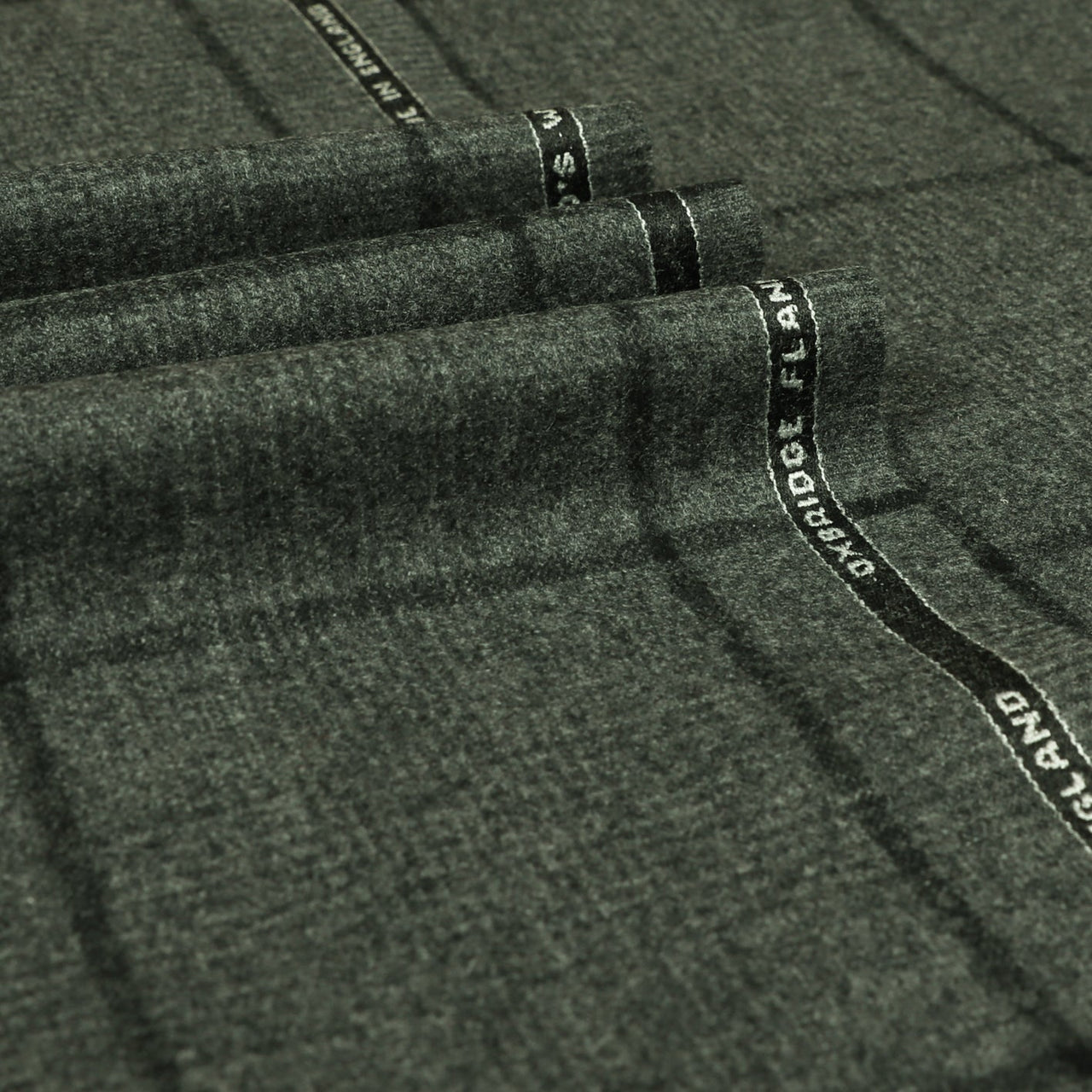 Glen with Tonal Windowpane Check Super 120's Wool Flannel