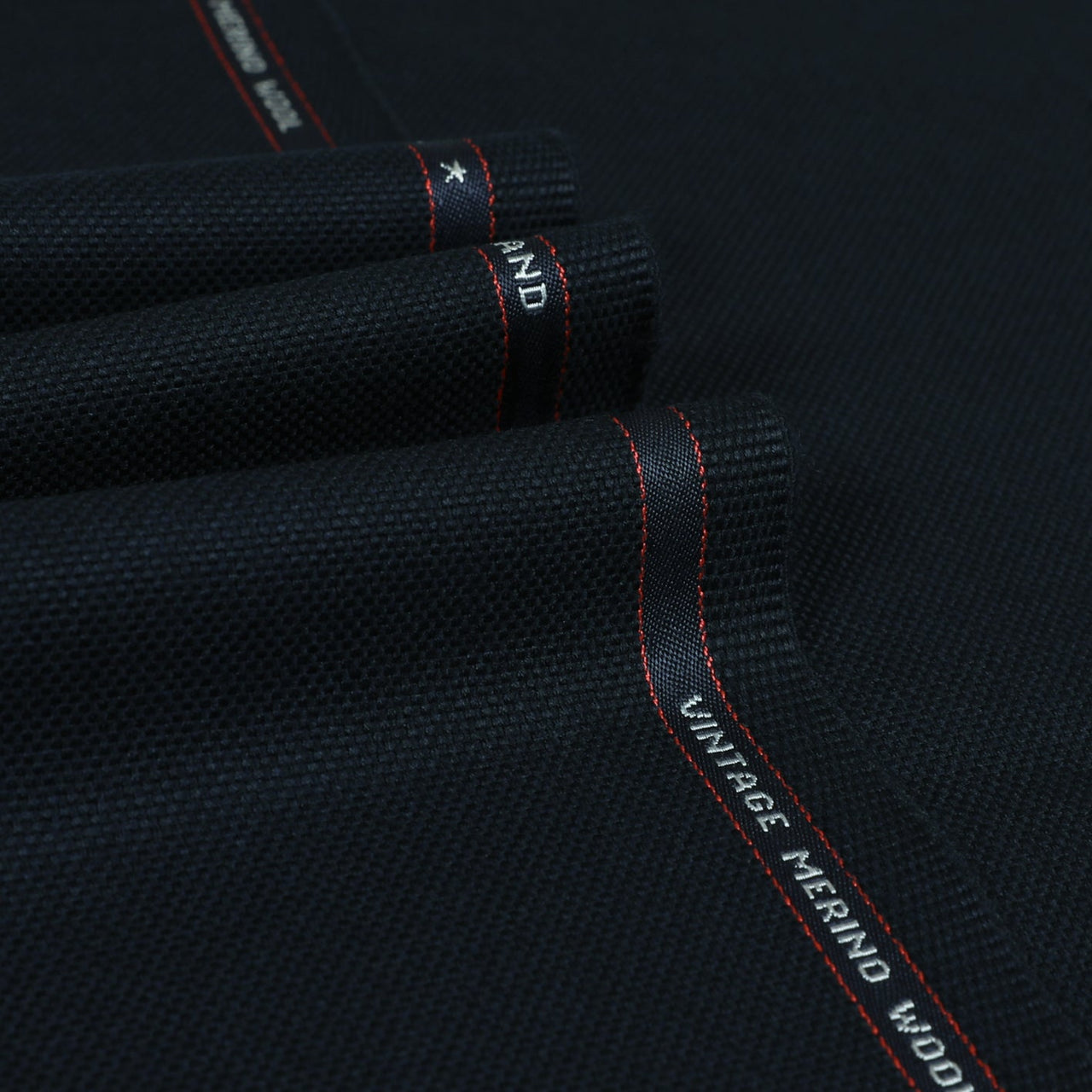 Pepper Lee | Navy Barathea 100% Wool Suiting Cloth | Luxury Fabrics