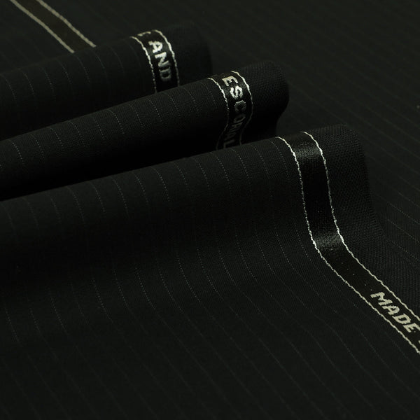 Pinstripe Suiting Fabric 100% Escorial Wool