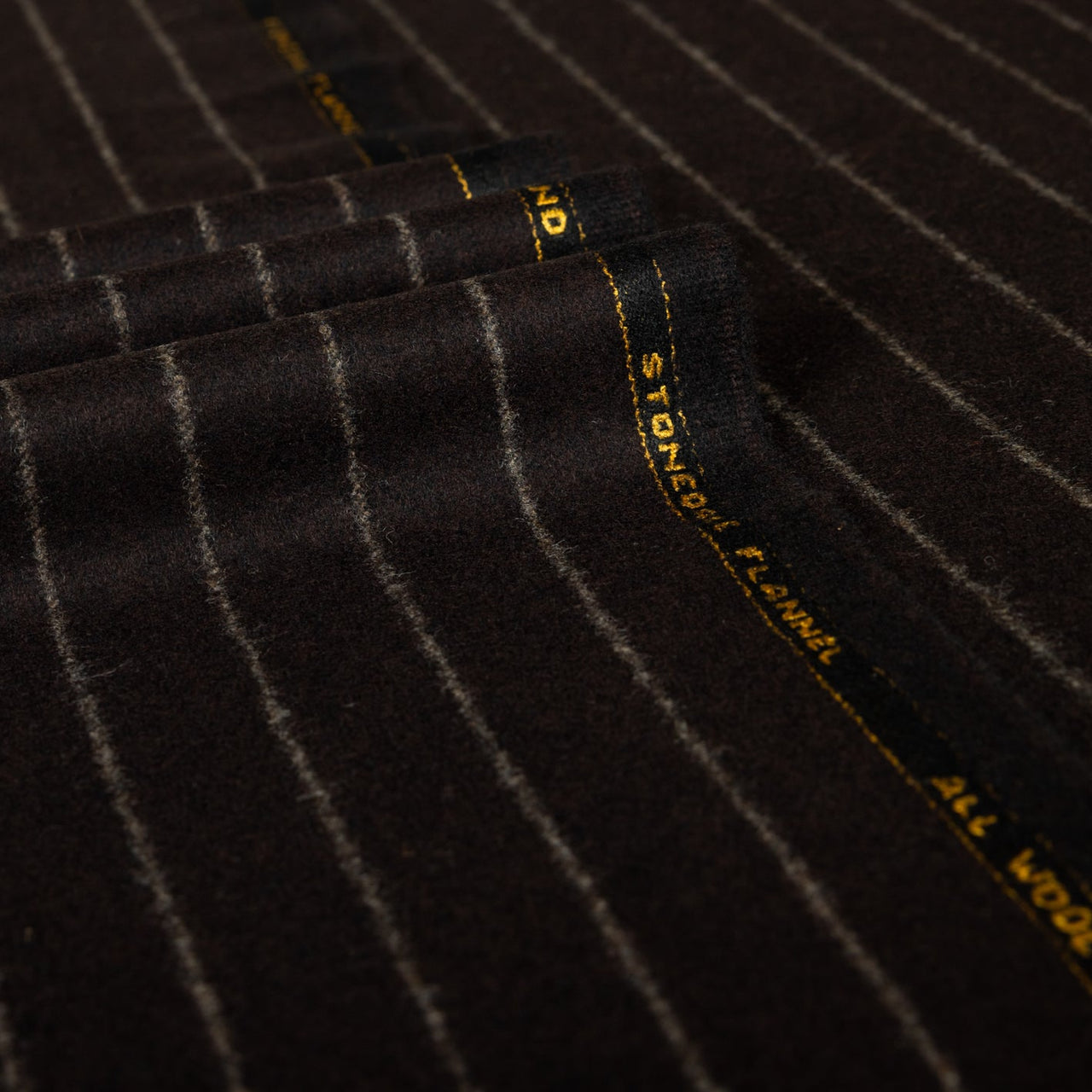 Chalk Stripe 100% RWS Wool