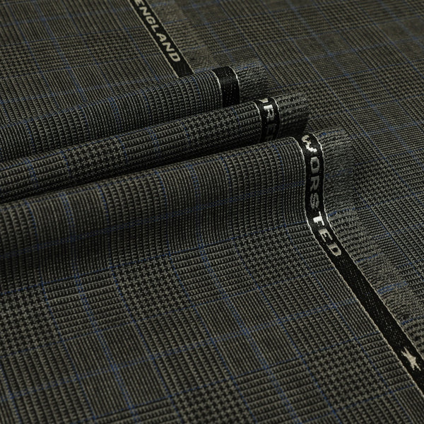 Glen Check Windowpane 100% High Twist Wool