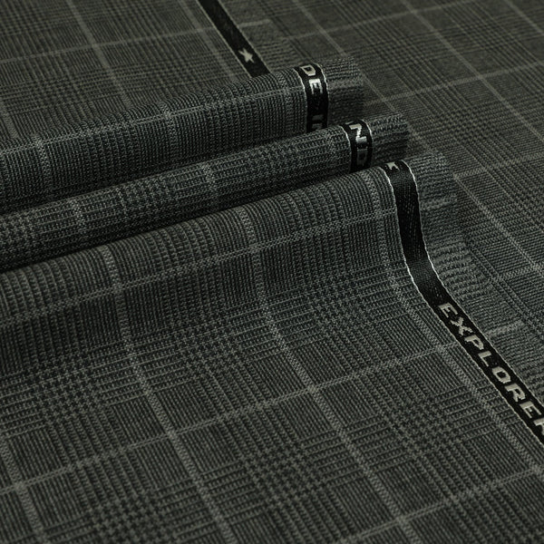 Glen Check Windowpane 100% High Twist Wool