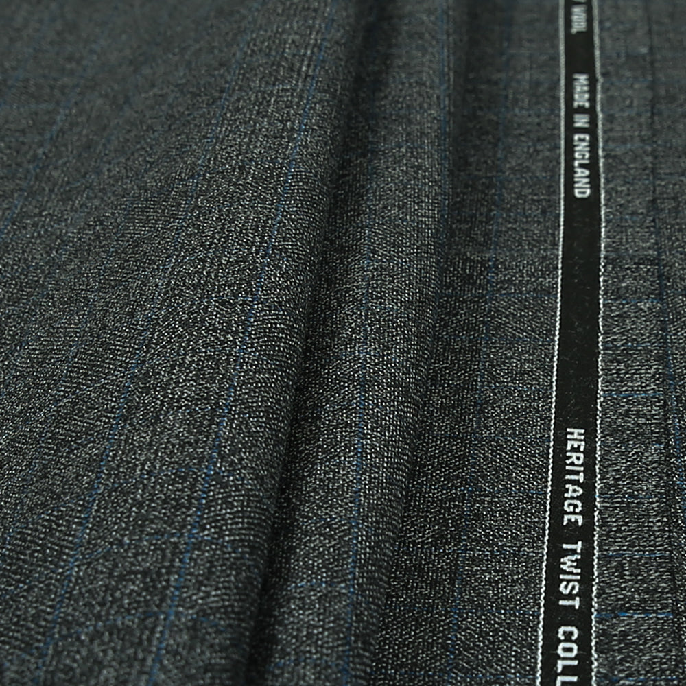 Hopsack Glen Check 100% Worsted Twist Suiting