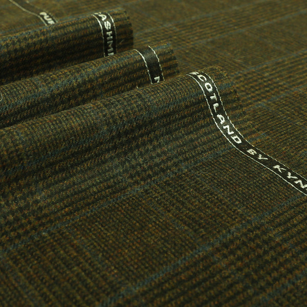 Glen Check with Guarded Check Lambswool Cashmere Jacketing