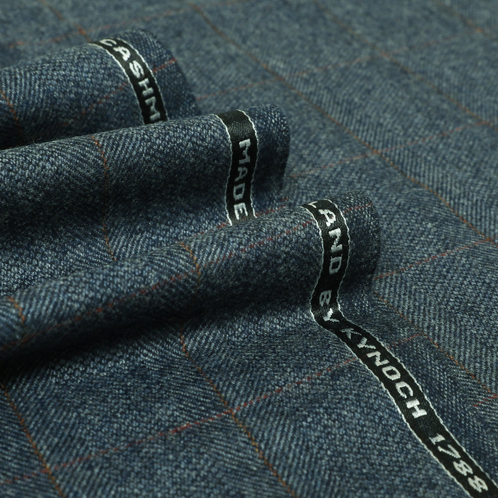 Barlycorn Herringbone With Windowpane Check  Lambswool Cashmere Jacketing