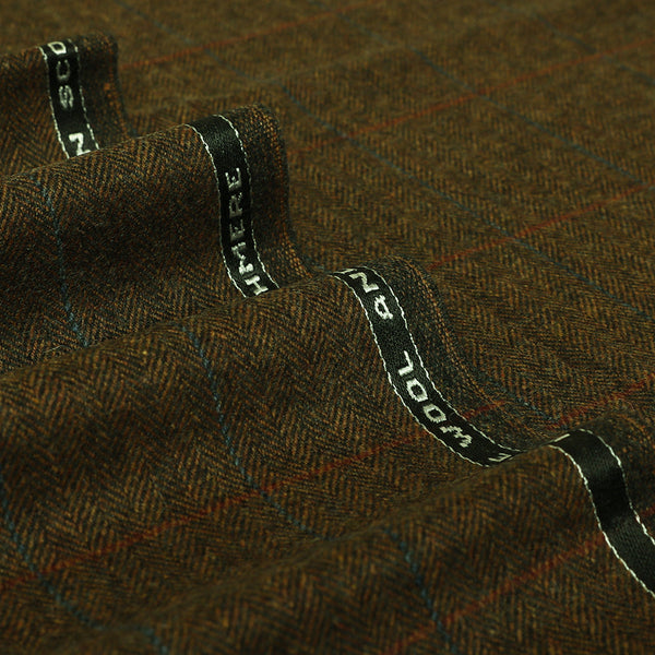 Herringbone Windowpane Check Jacketing Glenesk