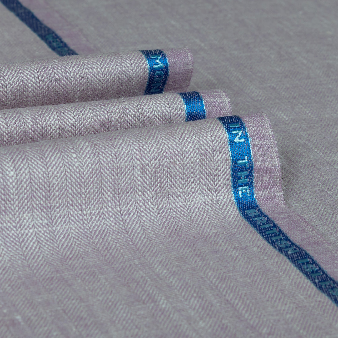 Herringbone Wool Silk Linen Jacketing