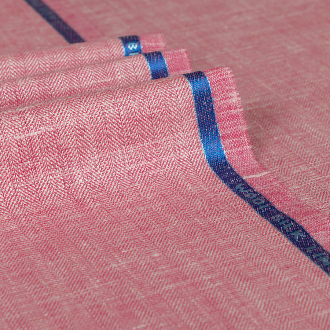 Herringbone Wool Silk Linen Jacketing