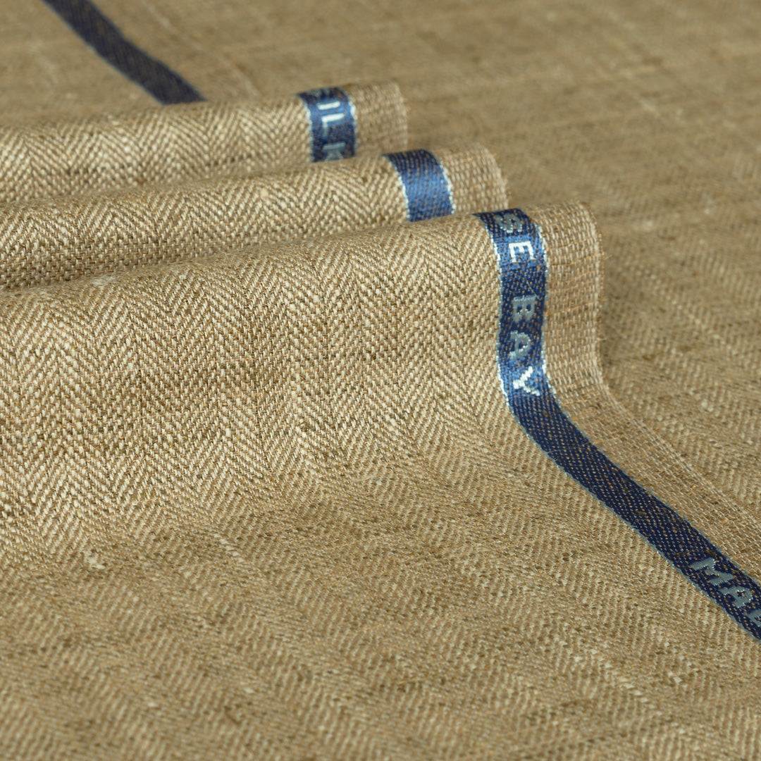 Herringbone Wool Silk Linen Jacketing