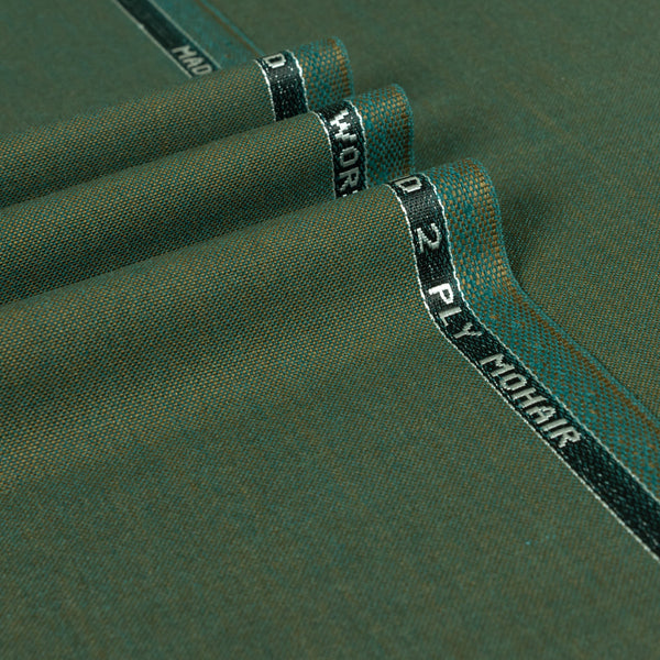 Green Luxury Mohair Suiting Fabric