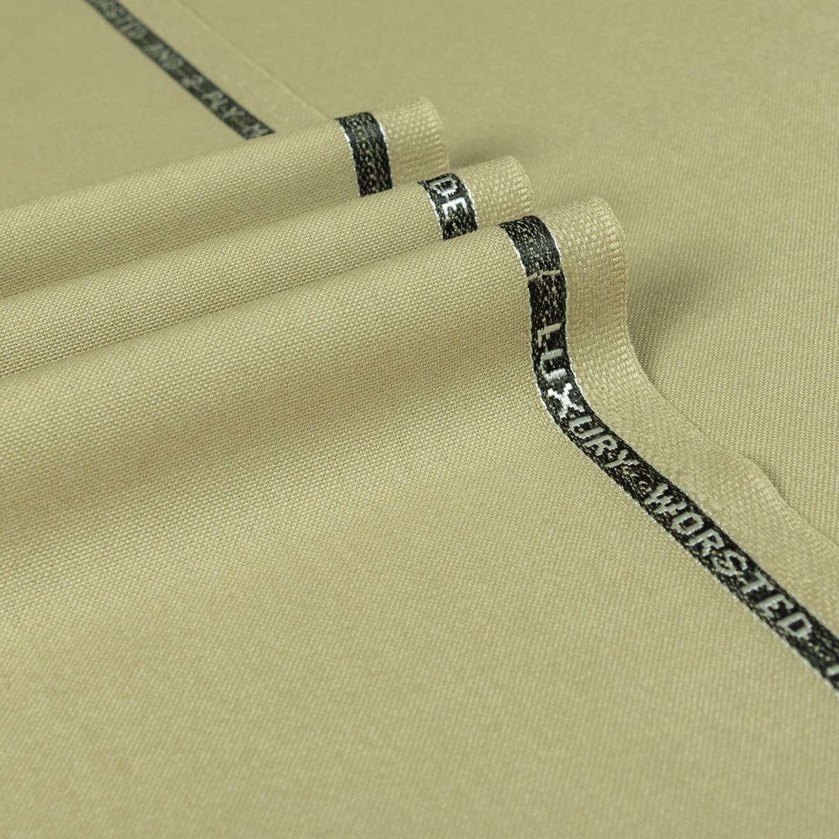 Beige Mohair Suiting Fabric