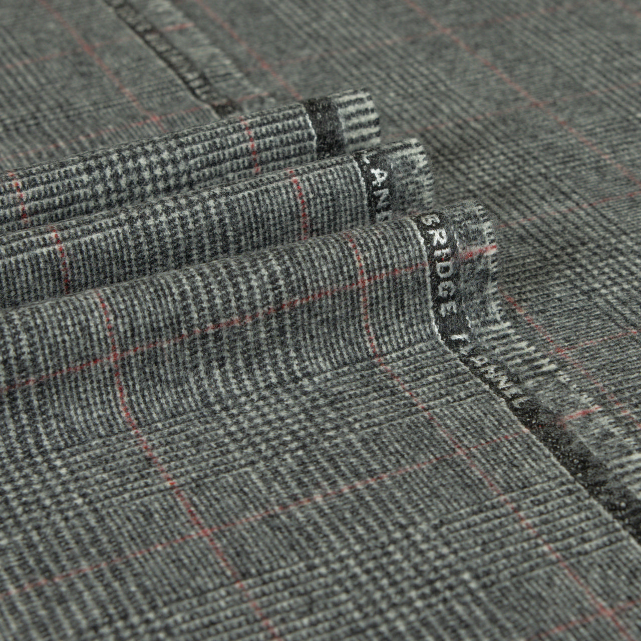 Oxbridge Flannel - Glencheck Suiting with Overcheck 100% Super 120's Wool