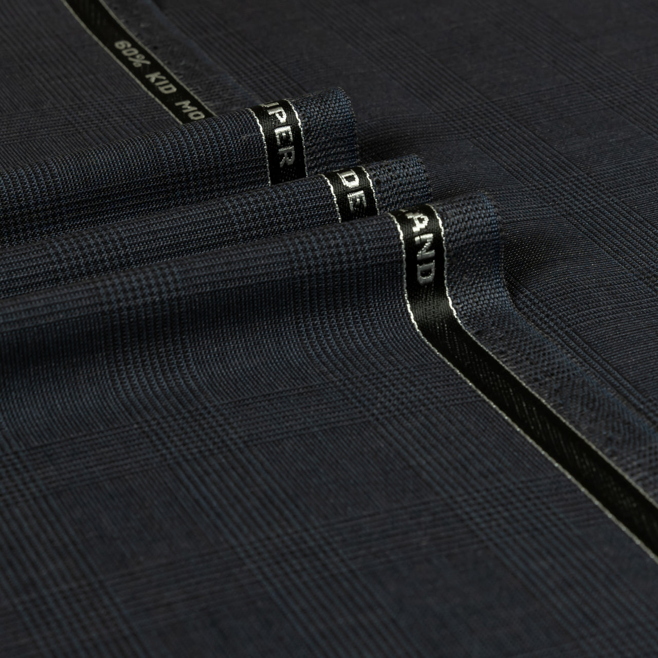 British Mohair - Glen Check Kid Mohair Super 100's Wool