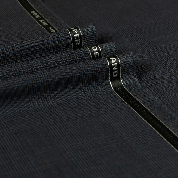British Mohair - Glen Check Kid Mohair Super 100's Wool