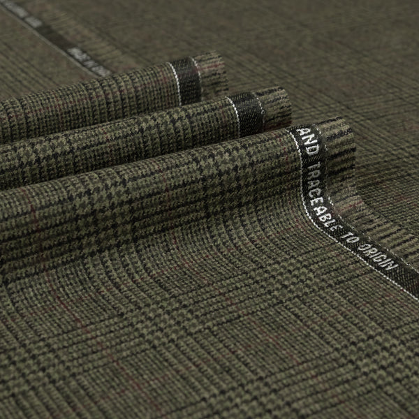Escudo - 100% Escorial Wool Glen Check Fabric
