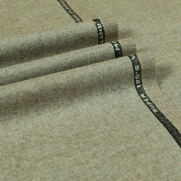 Oxbridge Flannel - Plain Suiting 100% Super 120's Wool