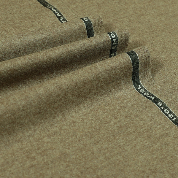 Oxbridge Flannel - Plain Suiting 100% Super 120's Wool