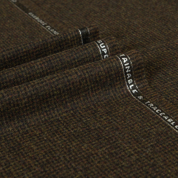 Oxbridge Flannel - Houndstooth Suiting 100% Super 120's Wool