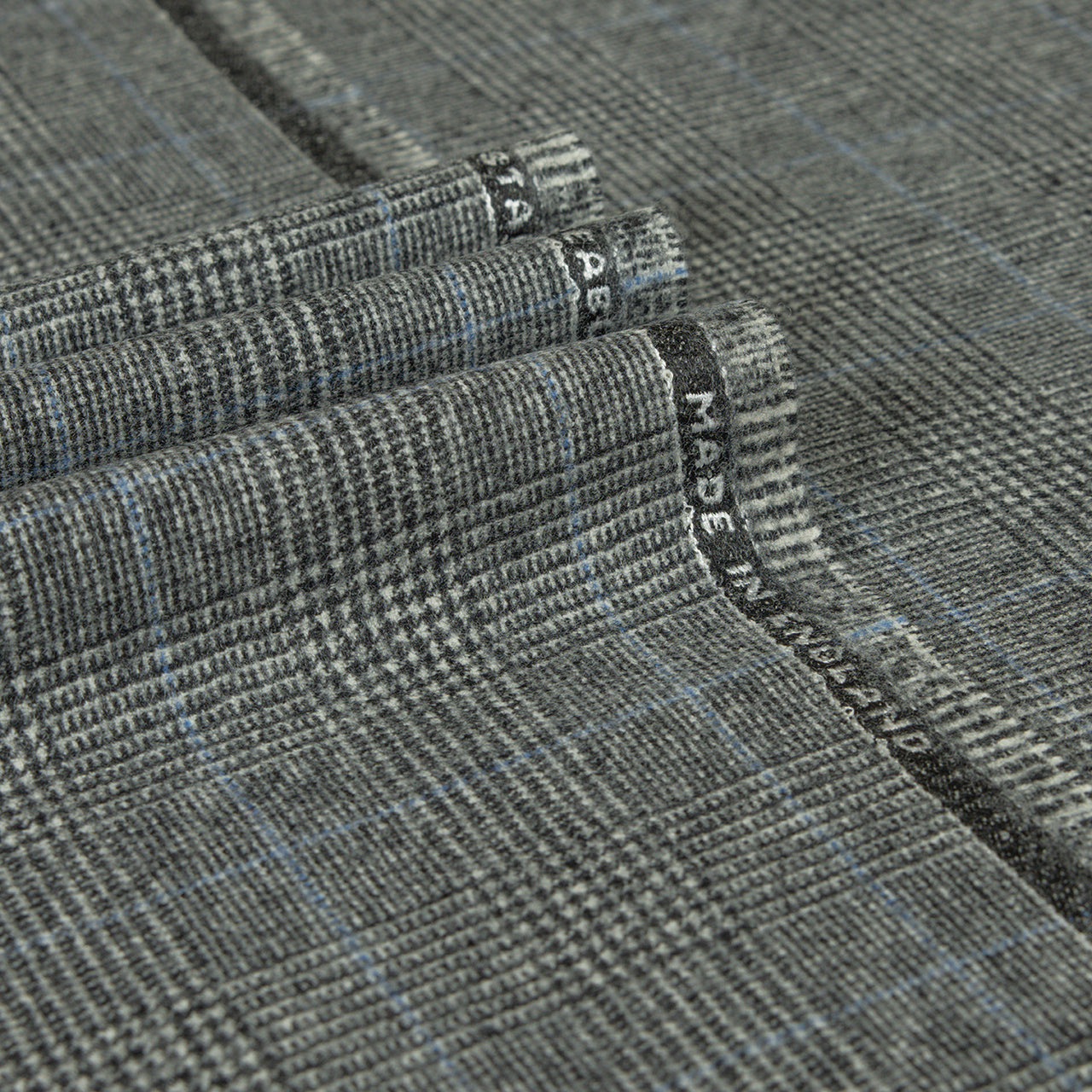 Oxbridge Flannel - Glencheck Suiting with Overcheck 100% Super 120's Wool