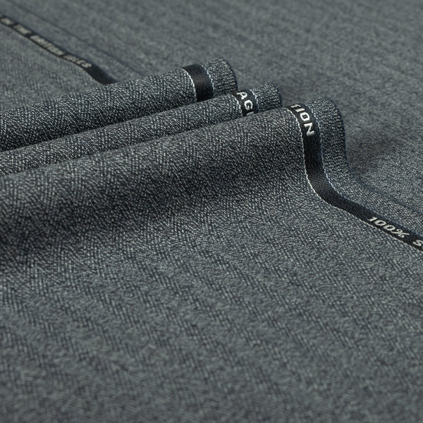 Arthur's Seat Herringbone 100% Merino Wool Mid Weight Suiting