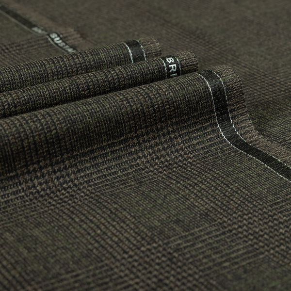 Glen Check 100% Merino Wool Mid Weight Suiting