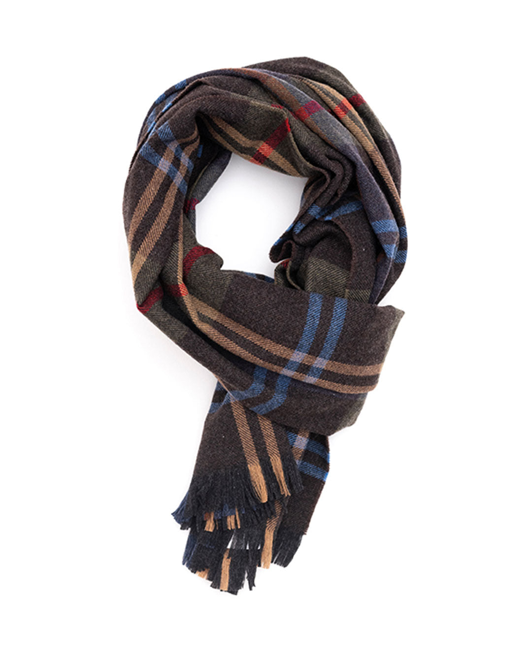 Escorial Tweed Featherweight Wide Scarf - Charcoal