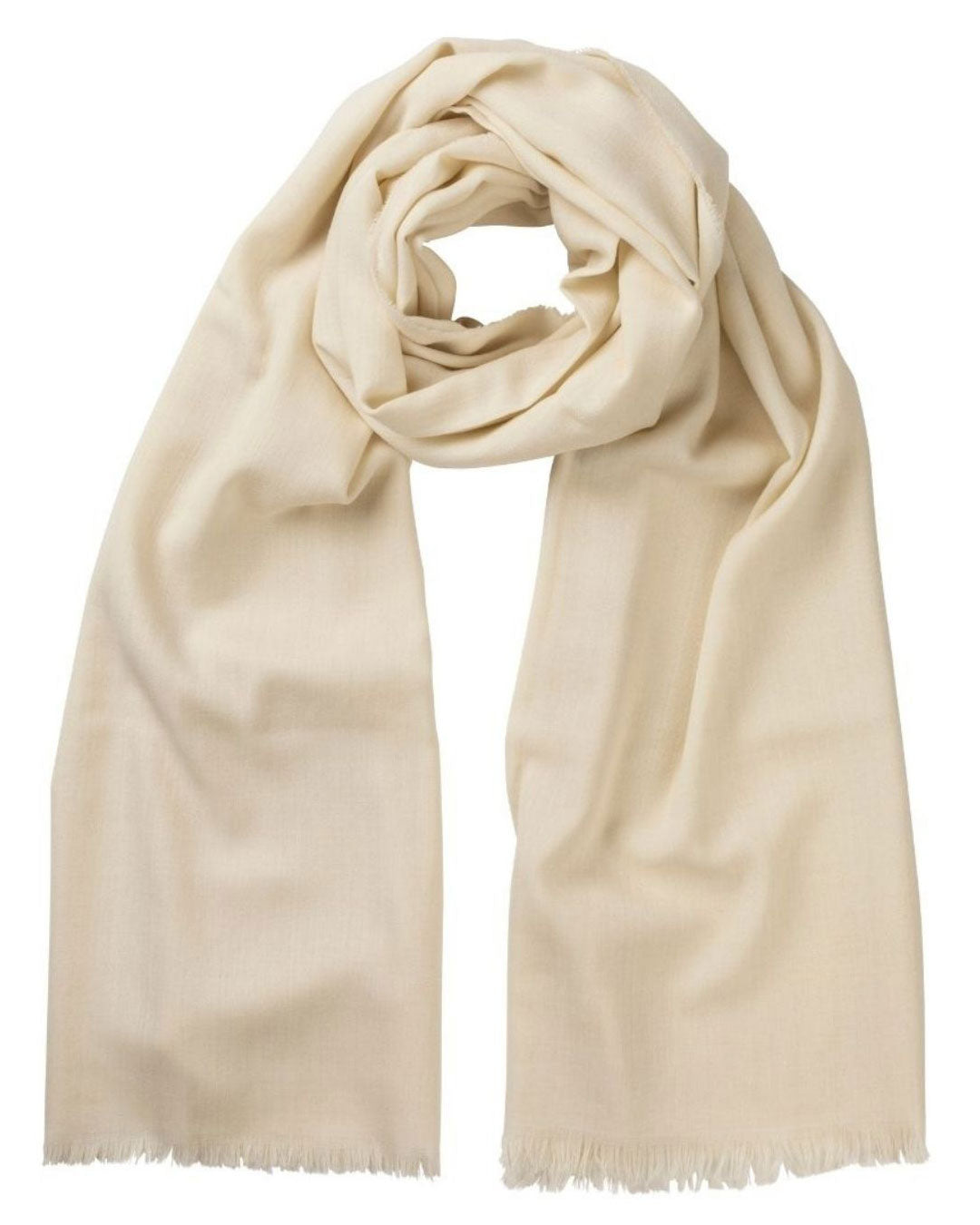 Escorial Herringbone Featherweight Stole - Ecru