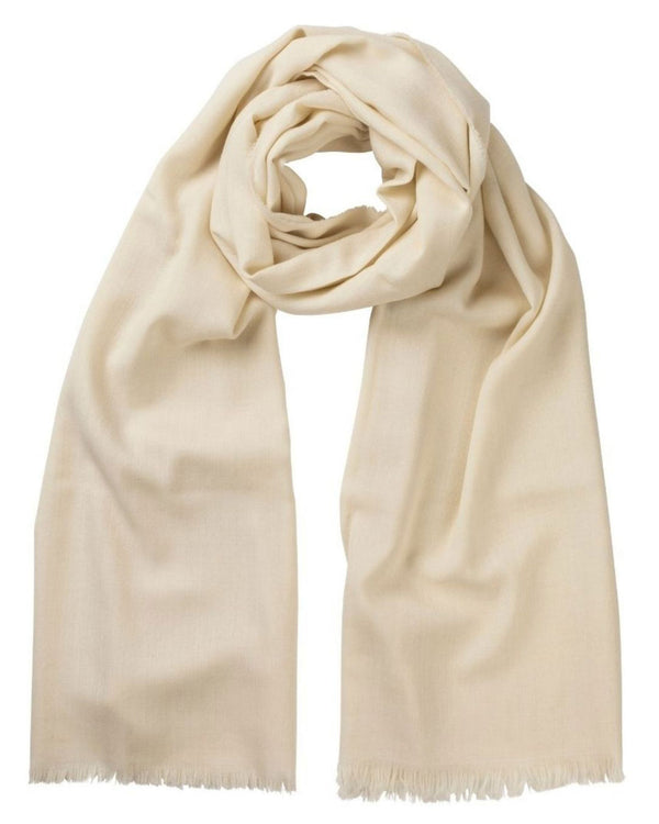 Escorial Herringbone Featherweight Stole - Ecru