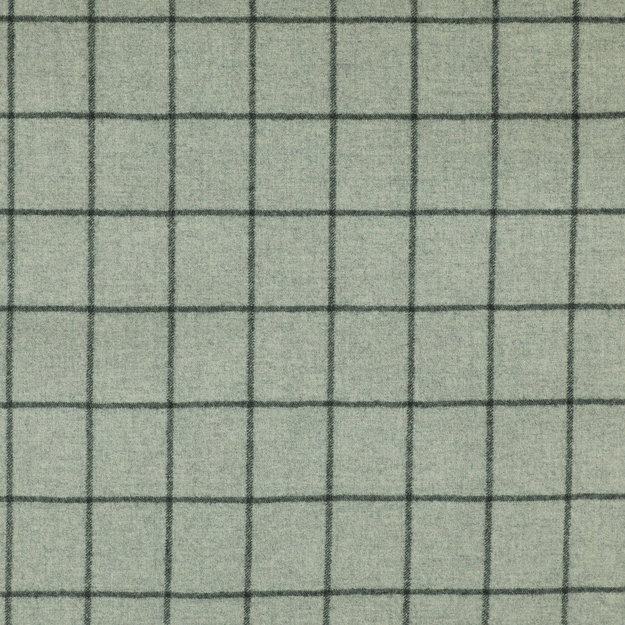 Bold Windowpane Suiting Fabric Check Super 120's Wool Flannel 
