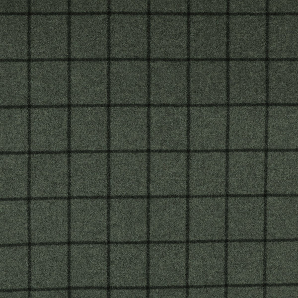 Suiting Cloth Check Super 120's Wool Flannel 