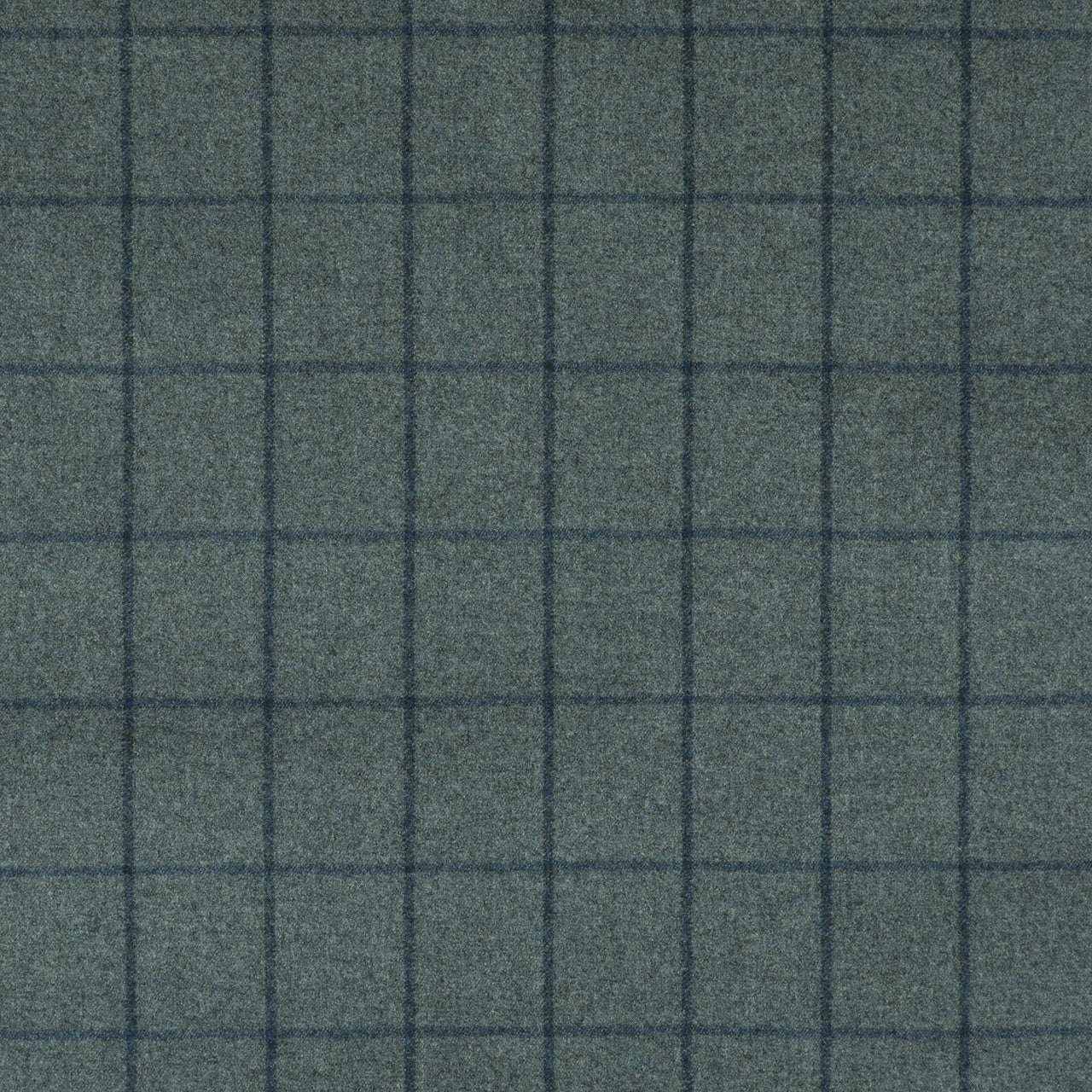 Bold Windowpane Suiting Cloth Check Wool Flannel 