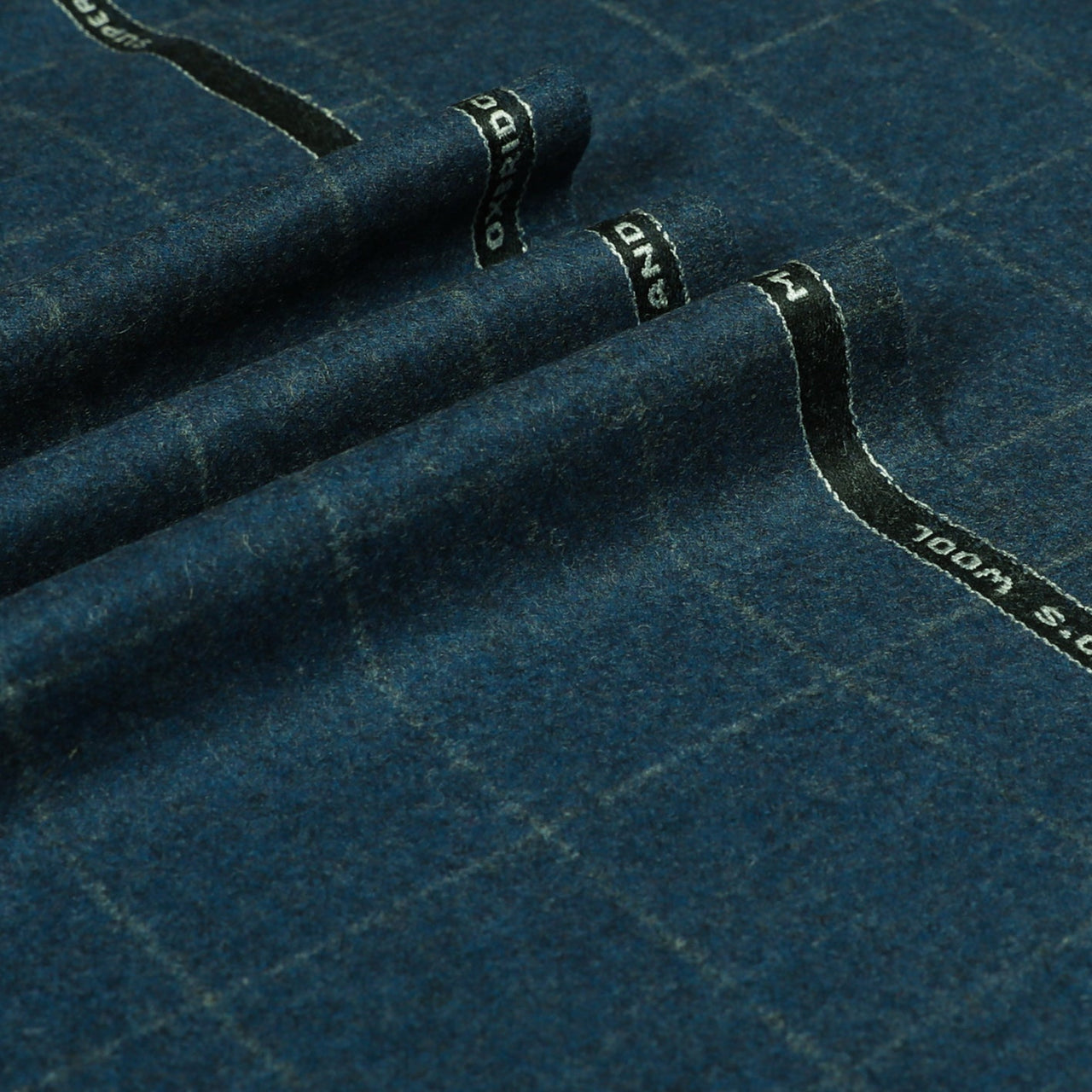 Windowpane Check Super 120's Wool Flannel