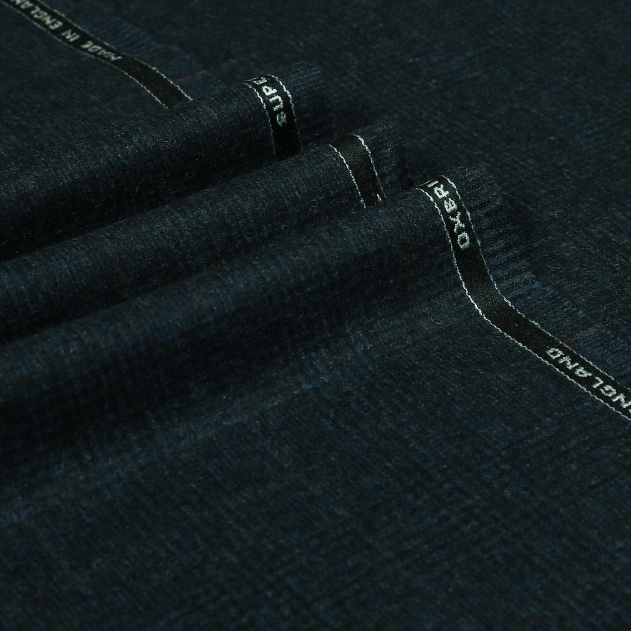 Oxbridge Flannel - Windowpane Check Suiting 100% Super 120's Wool
