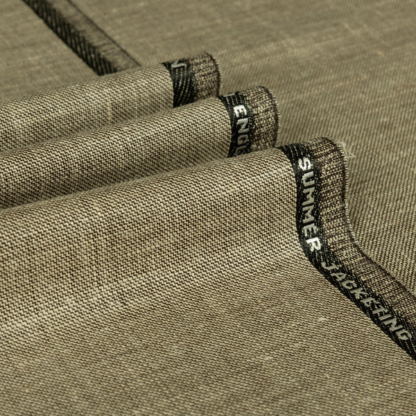 Sharkskin Wool Silk Linen Jacketing